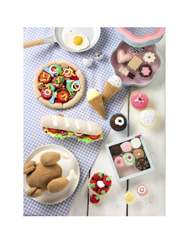 HABA Conjunto de Comida de Juguete Sandwich Suave 12 Piezas