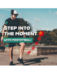 Pelota de Patada Retráctil Blue Orange FootzyBall - Juguete Activo 2