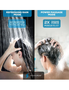 Cabezal de Ducha de Mano SparkPod Alta Presión 6 Funciones 177.8 cm 2