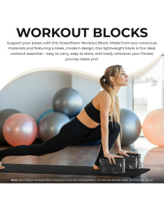 Bloque de Ejercicio Oceanfoam - Espuma EVA Antideslizante 23x15x10cm 2