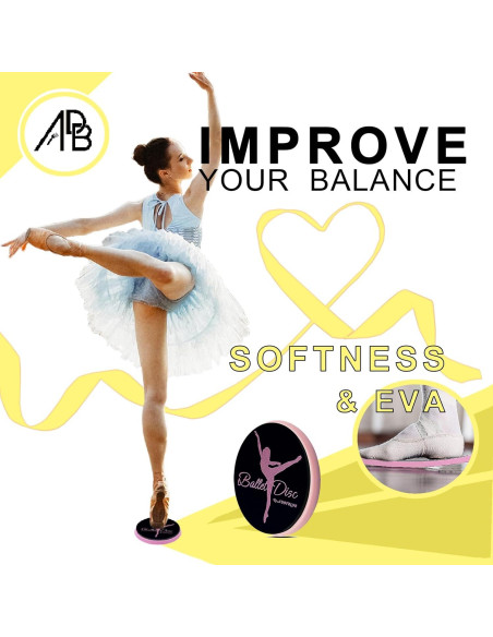 Tabla de Giro de Ballet ADOTBLOB - Disco de Danza Portátil 12.7cm