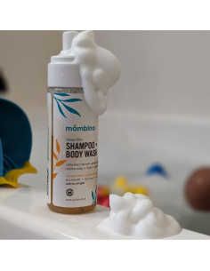 Champú y Gel de Baño Mambino Organics 162ml - Hipoalergénico Naranja 2
