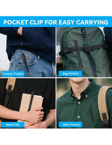 Linterna de Bolígrafo LED 3Pack Yuyao KeRun, Ajustable e Impermeable