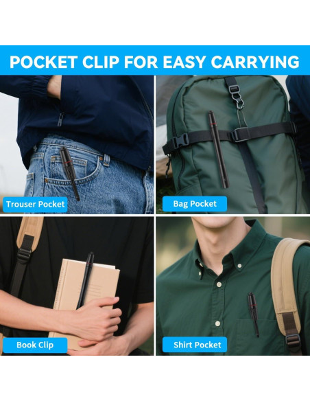 Linterna de Bolígrafo LED 3Pack Yuyao KeRun, Ajustable e Impermeable