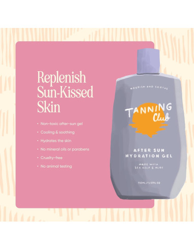 Gel After Sun Tanning Club 150ml - Aloe Vera y Algas Marinas