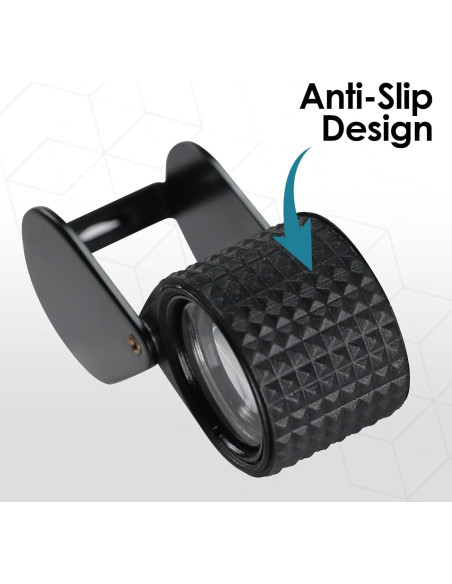 Lupa de Joyero 30x Landtek con Lente de 18mm y Funda de Cuero