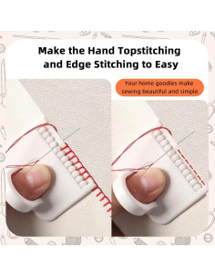 Kit de Costura RUIKAIRISE con Plantillas, Dedales y Cuchillos 2