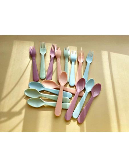Set de 16 Tenedores de Plástico para Niños ChaLeeMoo