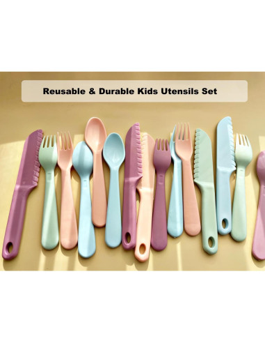 Set de 16 Tenedores de Plástico para Niños ChaLeeMoo