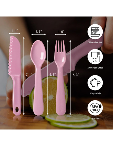 Set de 16 Tenedores de Plástico para Niños ChaLeeMoo