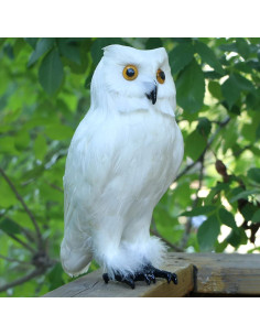 Figura de Búho Plumado Realista Basuo-9Q 27 cm Decoración 2