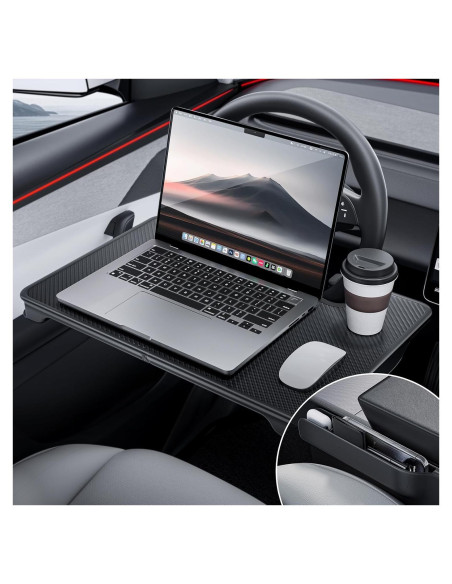 Mesa de Escritorio Plegable YONZEE para Volante y Almacenaje