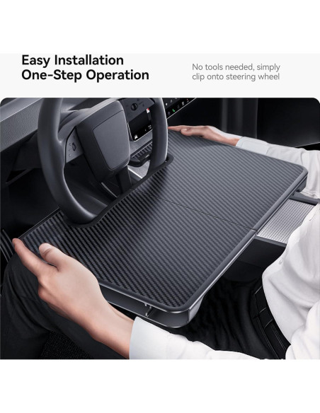 Mesa de Escritorio Plegable YONZEE para Volante y Almacenaje