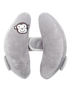 Almohada de Viaje StoHua para Bebés Ajustable Gris