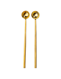 Juego de cucharas medidoras doradas TableCraft 12580 - 2 unidades