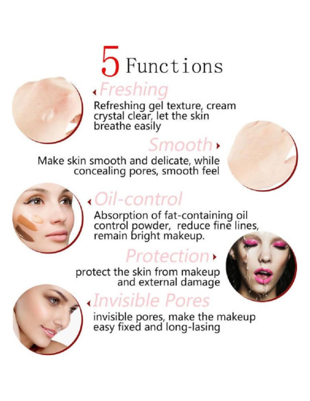 PHOERA Primer Facial Hidratante 2 Piezas 6 ML Cada Uno