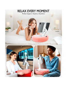 Soporte de Almohada para Tablet Miledi Rosa 360 Ajustable 2