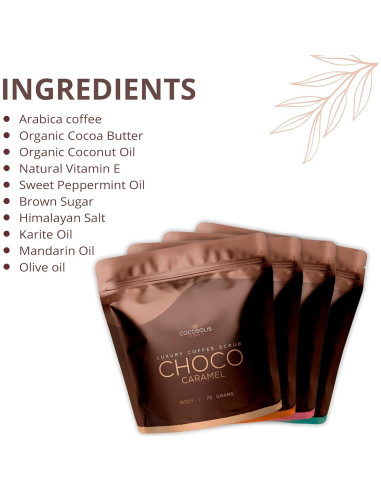 Juego de Exfoliantes COCOSOLIS Café Arabica 4 Paquetes 280g