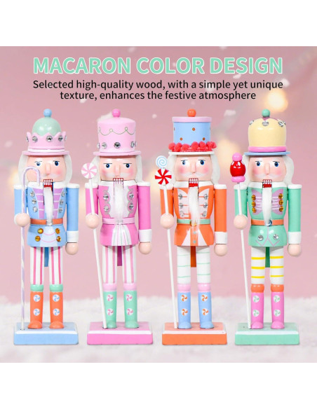 Adorno de Nuez de Madera Rosa 24.9 cm Hecho a Mano CSR DREAM