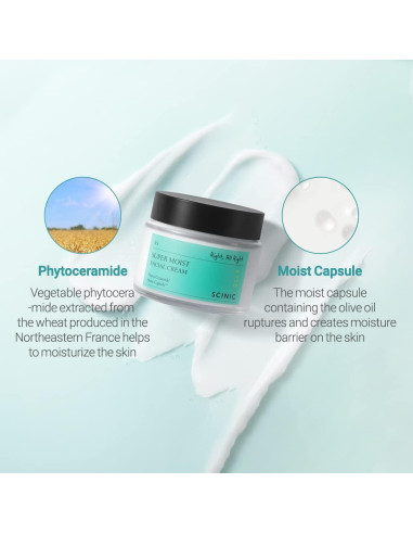 Crema Facial Hidratante SCINIC 80ml | Hidratación Profunda Piel Seca