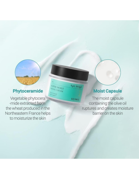 Crema Facial Hidratante SCINIC 80ml | Hidratación Profunda Piel Seca
