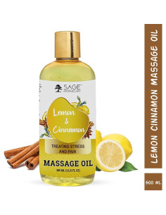 Aceite de Masaje Corporal Sage Apothecary 300 ml - Limón y Canela 2