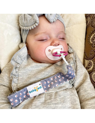 Babygoal Clips de Chupete Florales - Paquete de 6 Unidades