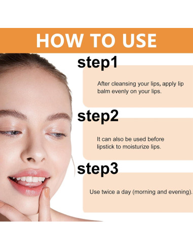 Bálsamo Labial Natural Jutqut 2PCS Cúrcuma 5g Hidratante