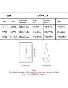 50 Bolsas de Papel Kraft Reutilizables 14 x 20 cm NexLevVac 2