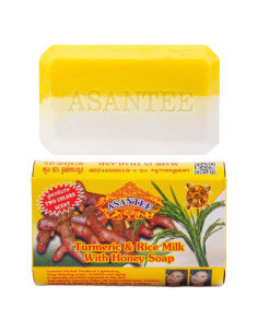Jabón Corporal ASANTEE de Leche de Arroz y Cúrcuma 125 g