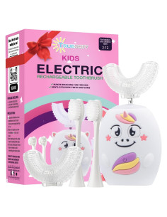 Cepillo de Dientes Eléctrico Trueocity Unicornio Rosa 360
