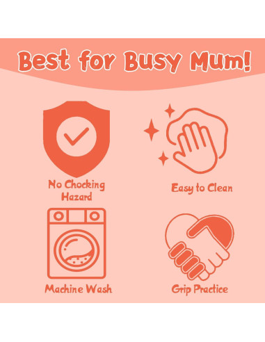 Babygoal Clips de Chupete Florales - Paquete de 6 Unidades