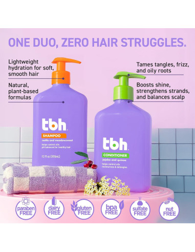 Champú y Acondicionador Herbal Fairy Tales 340 g para Cabello Graso