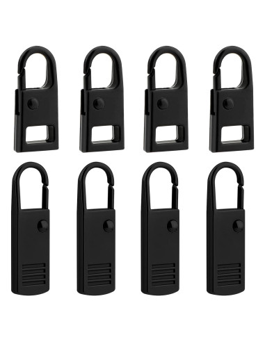 Tiradores de Cremallera Desmontables IVICOO - 8 Pcs, 2 Tamaños