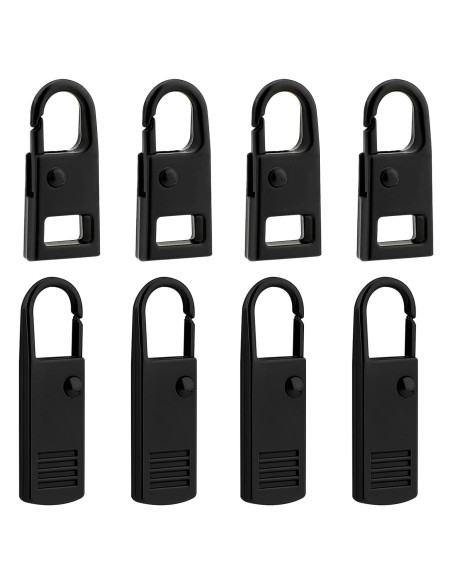 Tiradores de Cremallera Desmontables IVICOO - 8 Pcs, 2 Tamaños