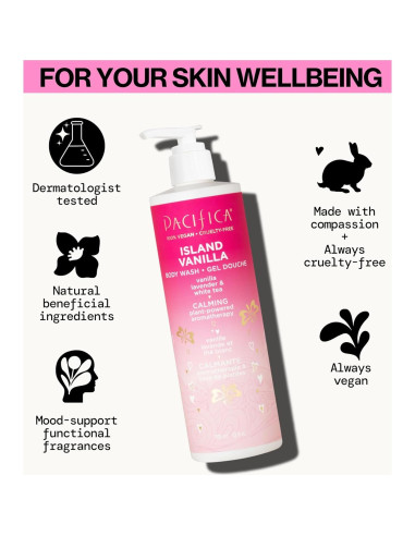 Gel de Ducha Vainilla de Isla Pacifica 354 ml Hidratante