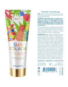 Loción Bronceadora Onyx Triple Bronceado Piña 250g - Hidratante 2