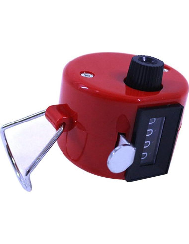 Contador de Tally Manual 4 Dígitos HwdjiSW - Rojo