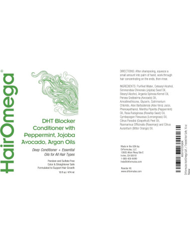 Acondicionador DrFormulas HairOmega 453 g Sin Sulfatos