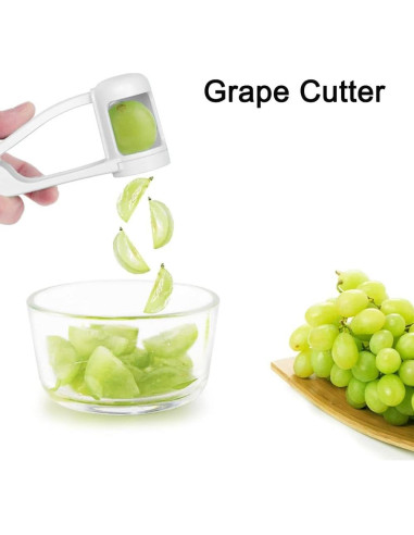 Cortador de Uvas TopHomer Verde con Cuchillas de Acero Inoxidable