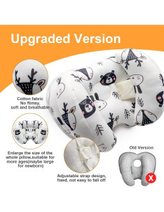 Almohada de Soporte para Cabeza y Cuello KAKIBLIN Bebé 2 en 1 2