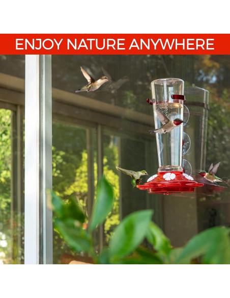 Alimentador de Colibríes Nature Anywhere 710 ml A Prueba de Fugas