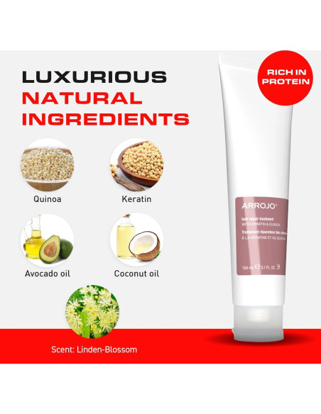 Mascarilla Acondicionadora ARROJO 151.4 ml - Cabello Seco y Dañado