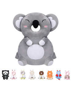 Mochila Protectora de Cabeza Koala Gris Raelitego para Bebés