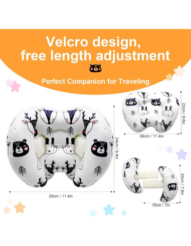 Almohada de Soporte para Cabeza y Cuello KAKIBLIN Bebé 2 en 1