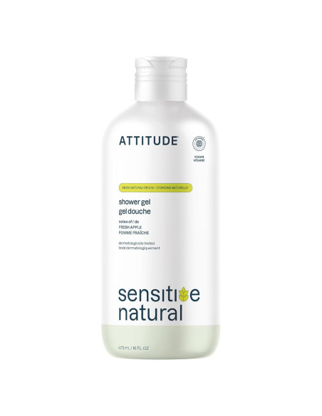 Gel de Ducha Vegano ATTITUDE 473 ml Piel Sensible Aceite de Aguacate