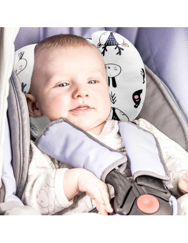 Almohada de Soporte para Cabeza y Cuello KAKIBLIN Bebé 2 en 1