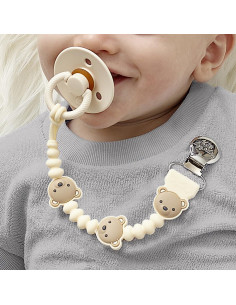 Clip de Chupete de Silicona Itzy Ritzy Oso - 24.77 cm 2