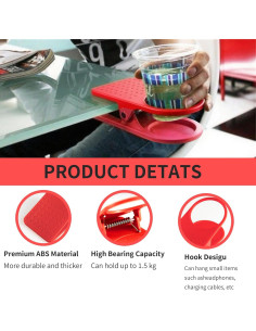 Soporte para Tazas de Escritorio LVYKING LEC Rojo Compacto 2