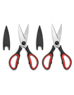 Tijeras de Cocina Silicone Designs - Acero Inoxidable, Juego de 2